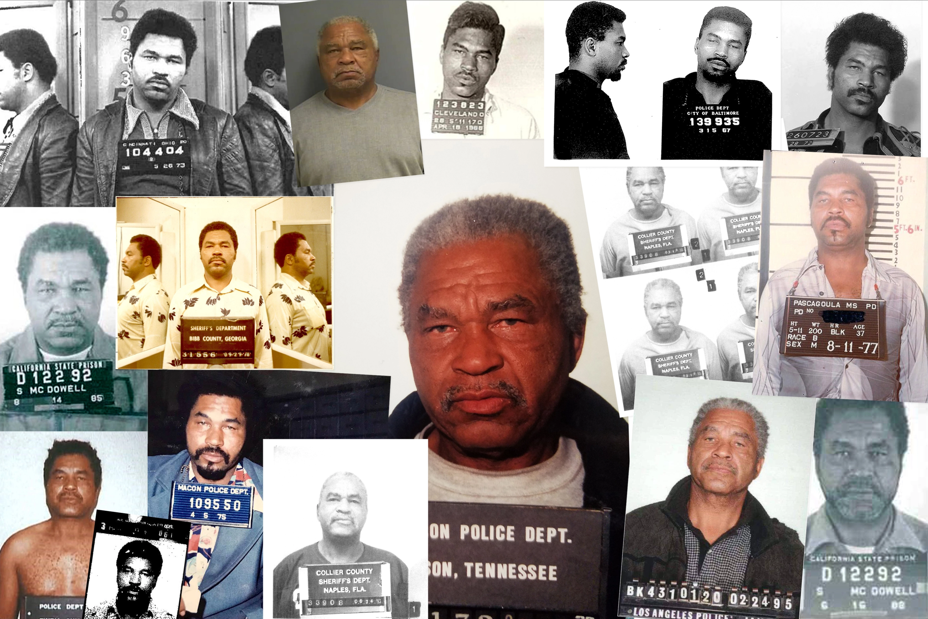 Booking photographs over the years (FBI)